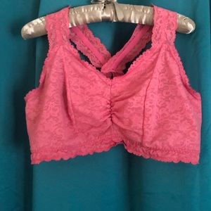 Pink Lacy Bralette